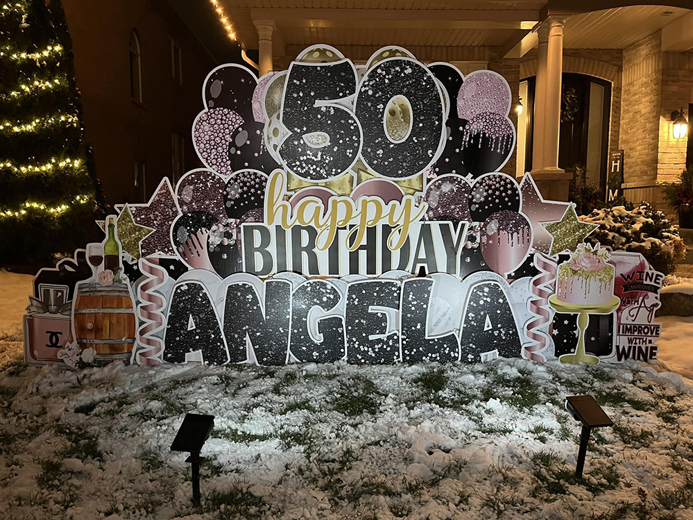 birthday yard sign
