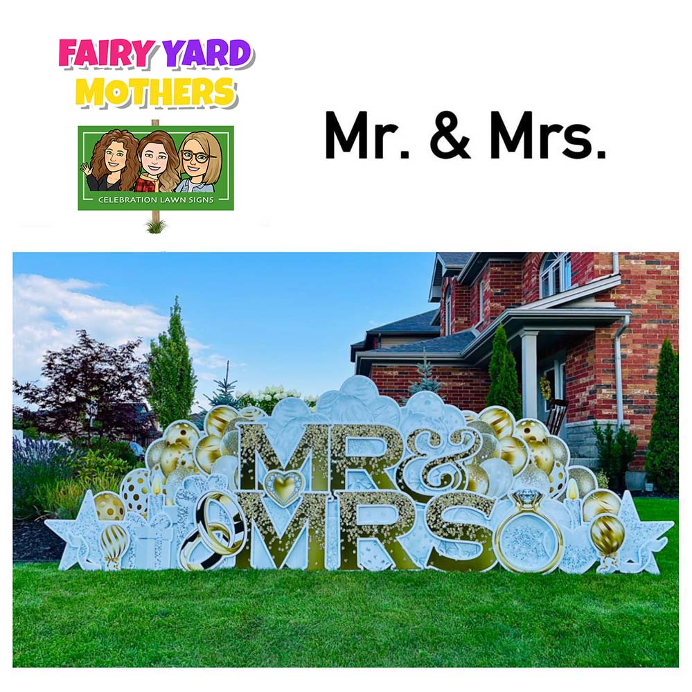 Mr & Mrs Yard Signs