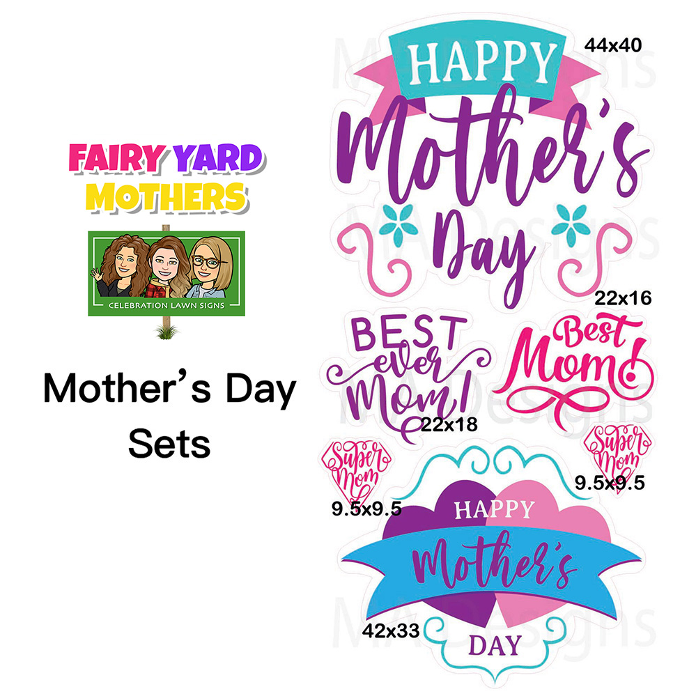 Mother's Day Yard Sign Themes