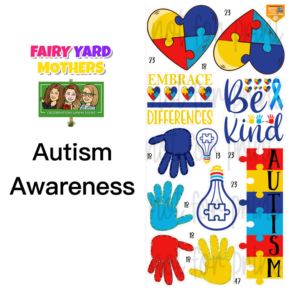 Autism Awareneess Sign Themes