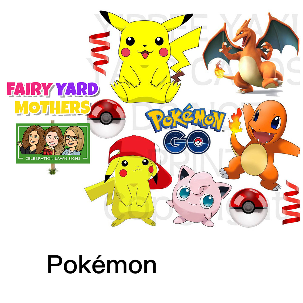 Pokémon Yard Sign Themes