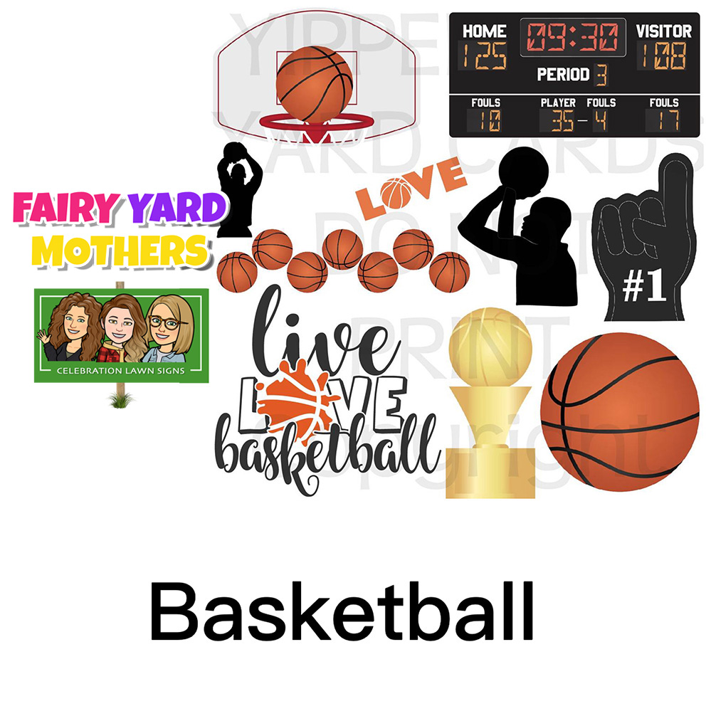 Basketball Yard Sign Themes