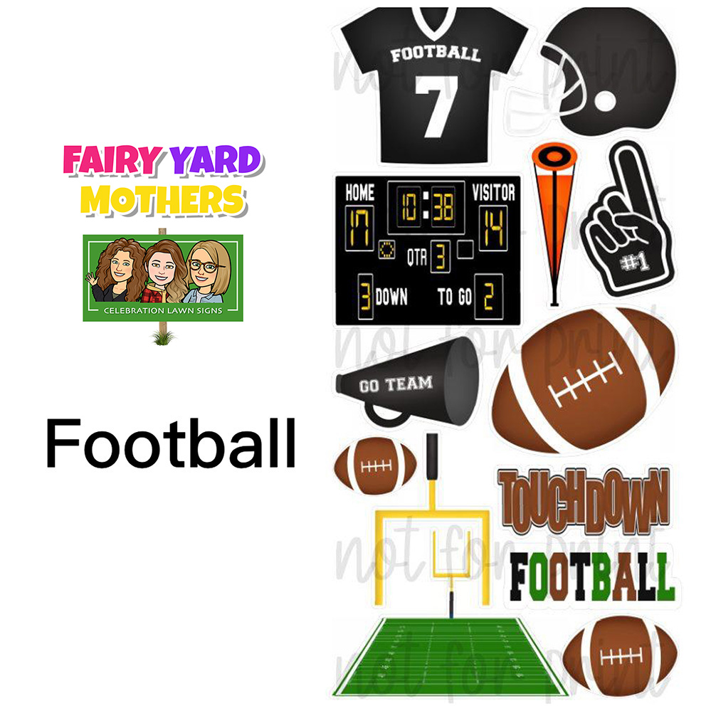 Football Yard Sign Themes