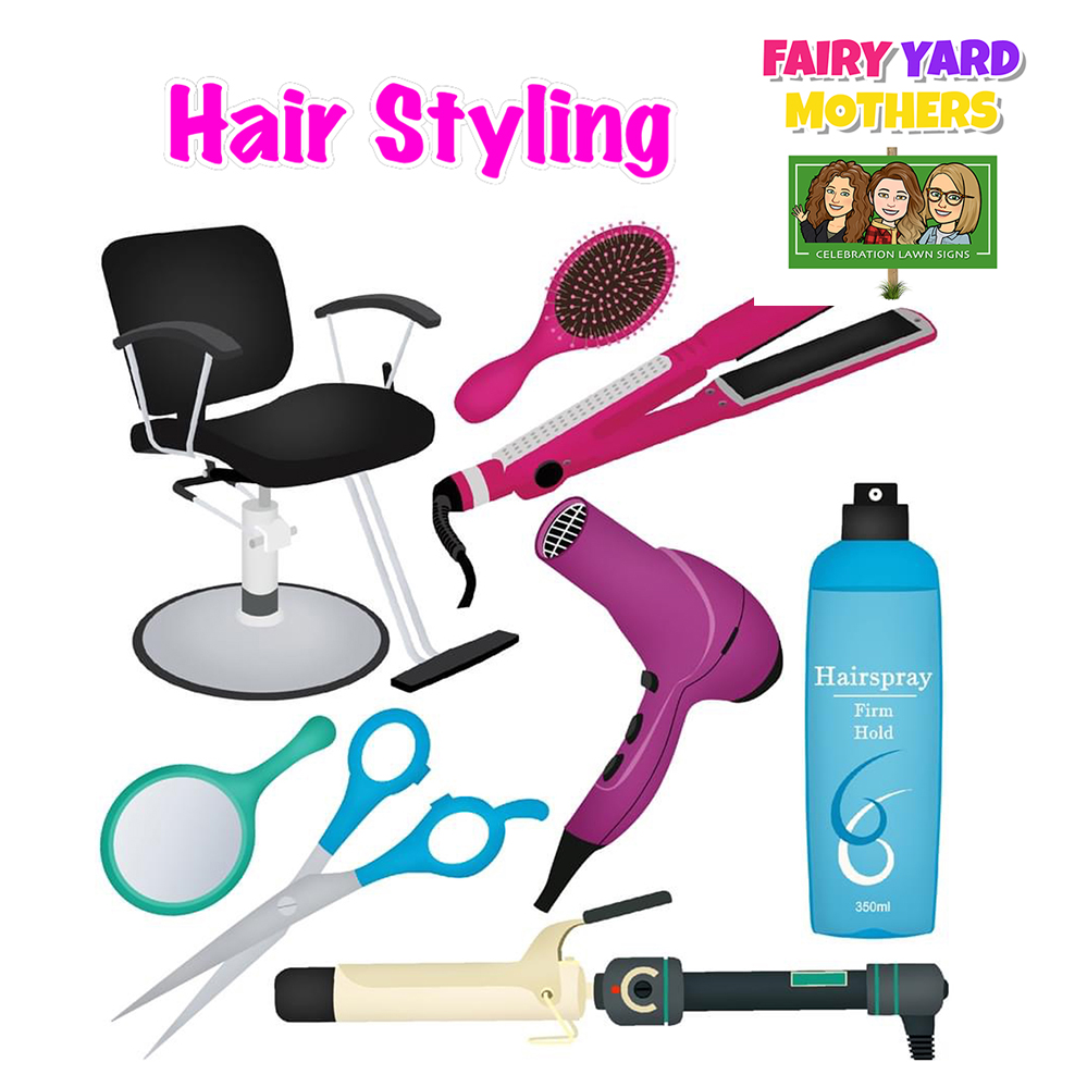 Hair Styling Yard Signs