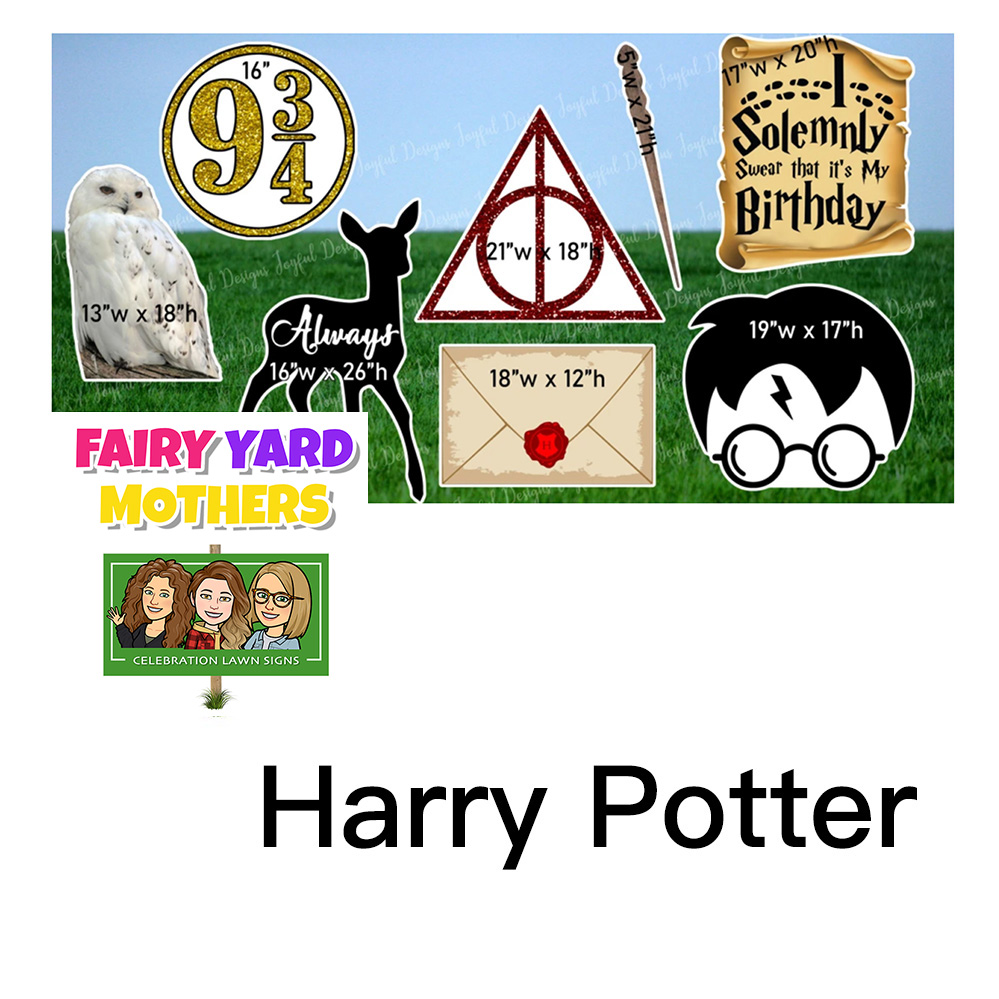 Harry Potter Yard Sign Themes