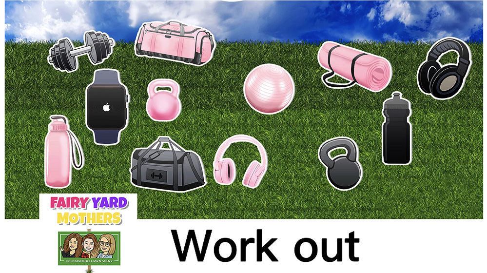 Workout Yard Sign Themes