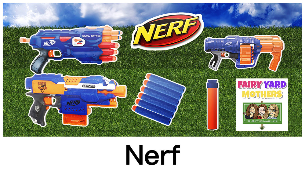 Nerf Yard Sign Themes