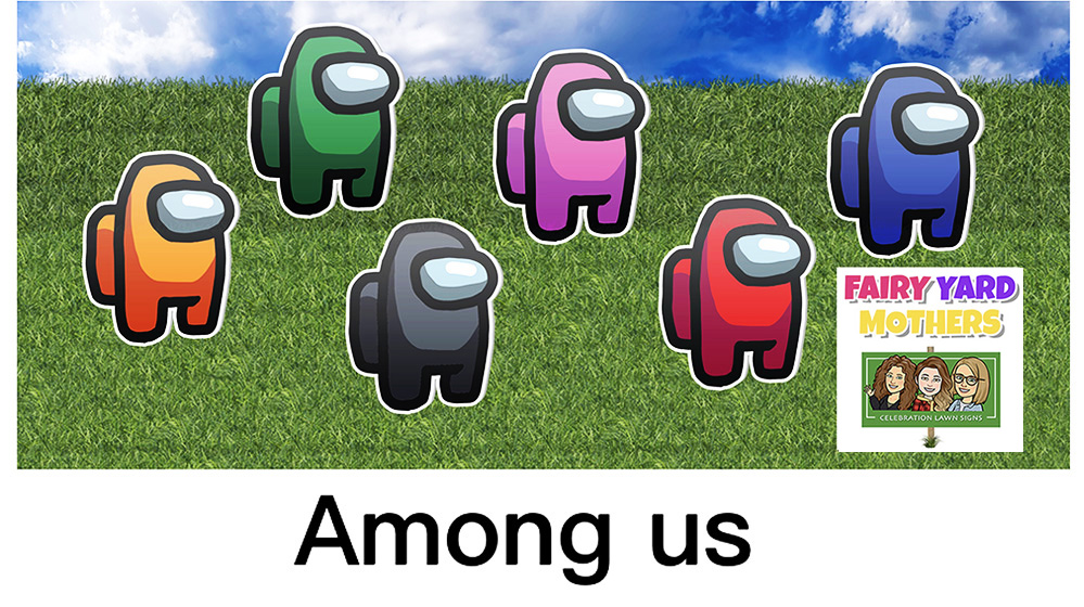 Among us Yard Sign Themes