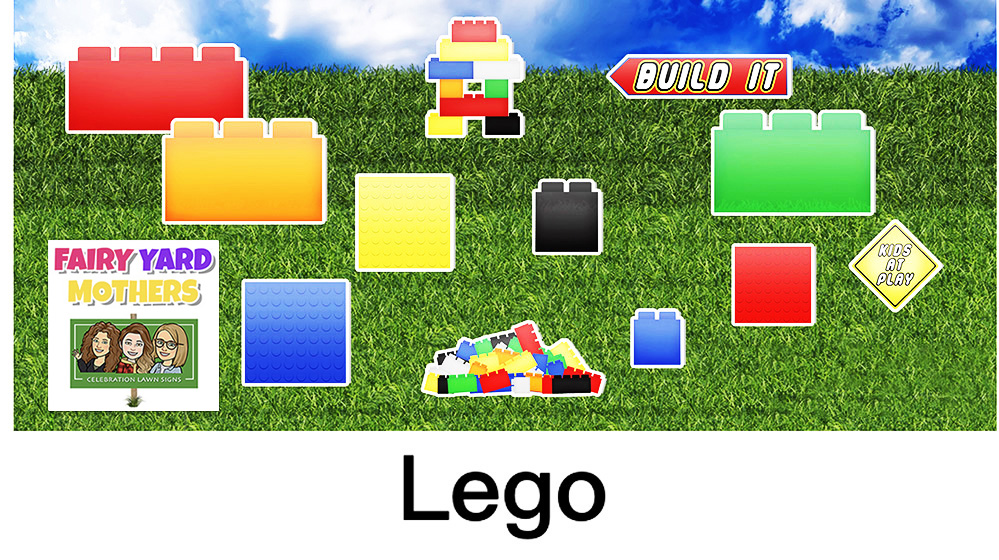 Lego Yard Sign Themes