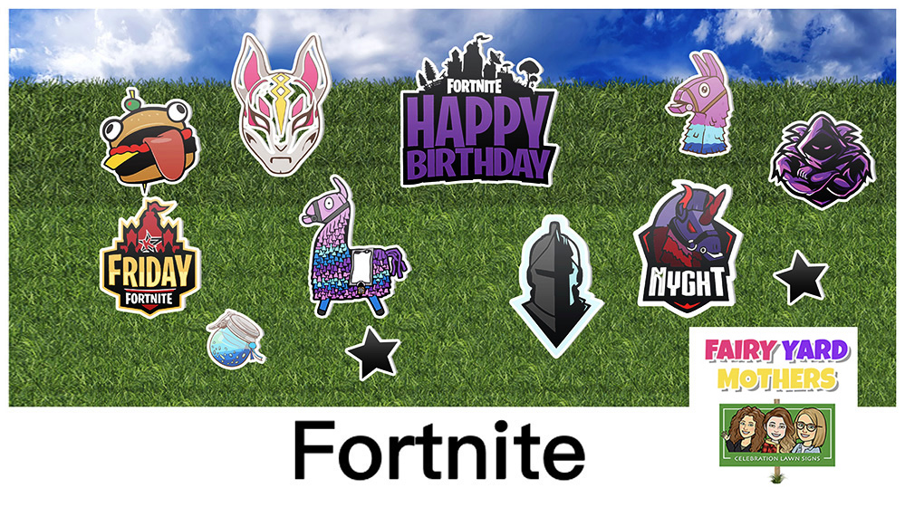 Fortnite Yard Sign Themes