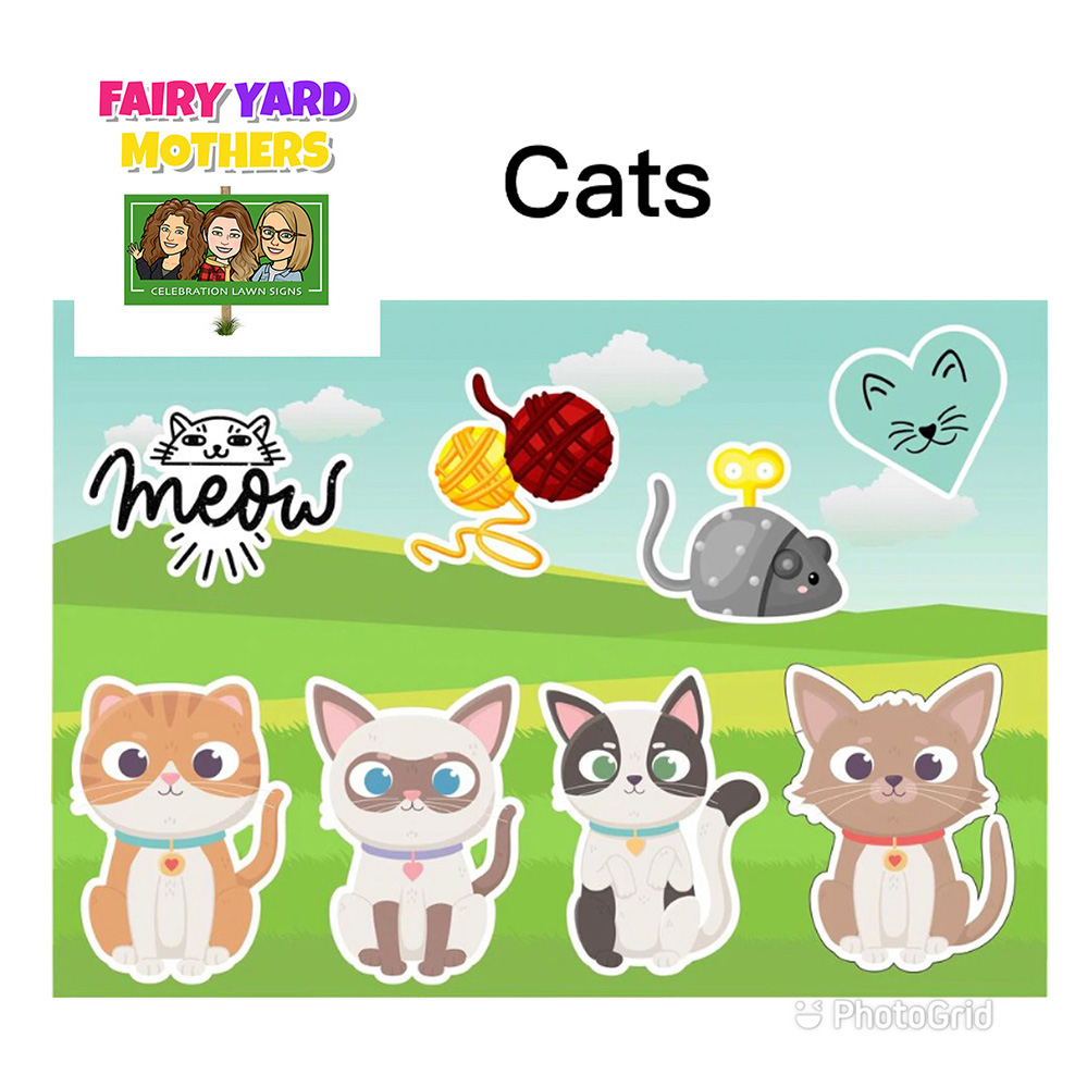 Cats Yard Sign Themes
