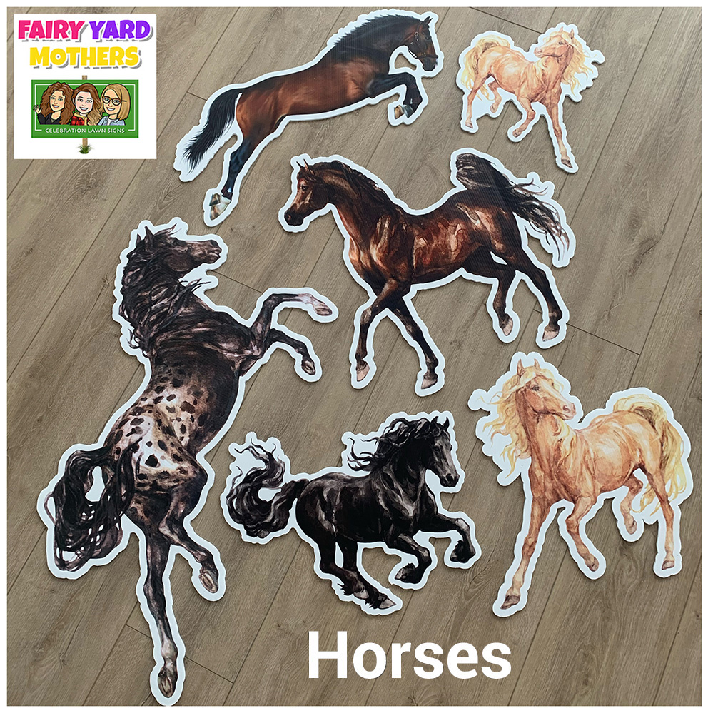 Horses Yard Sign Themes