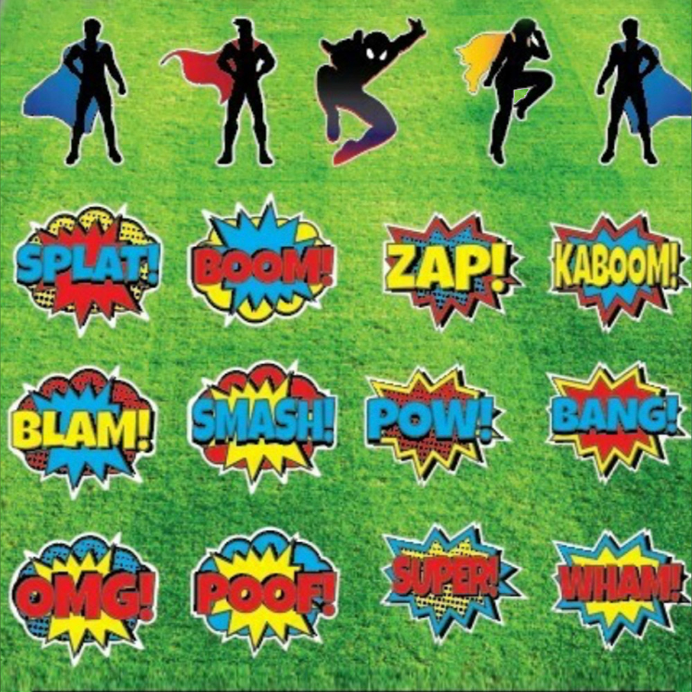 Superhero Yard Sign Themes