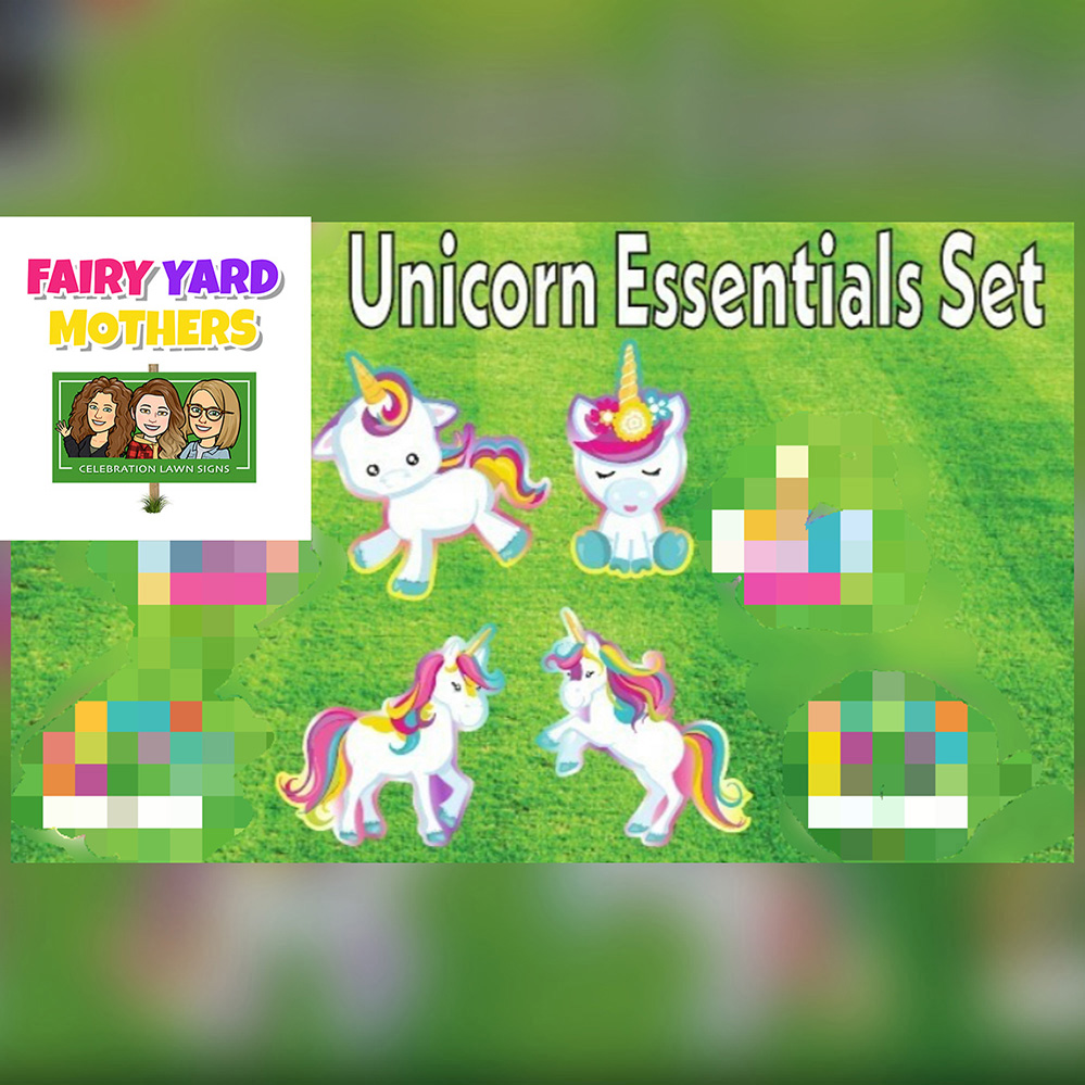 Uniicorn Essentials Yard Sign Themes
