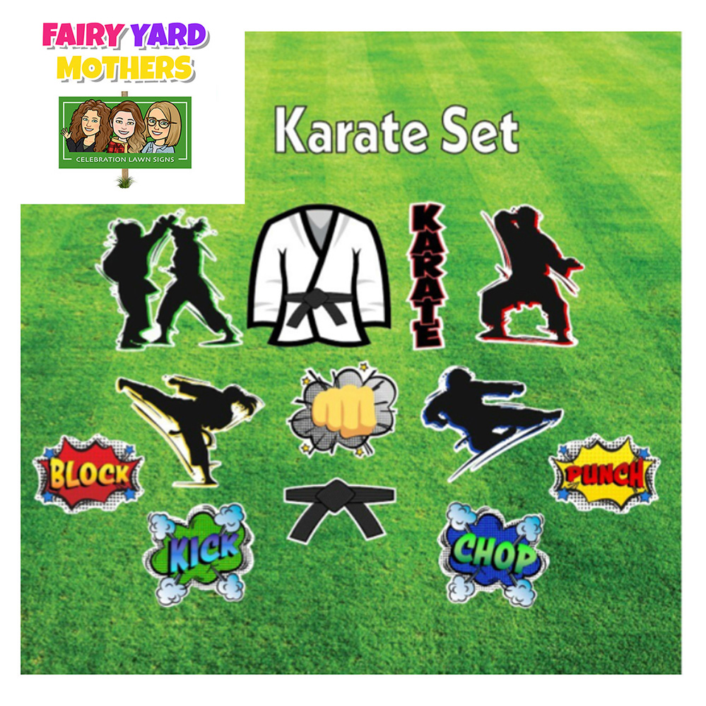KARATE Yard Sign Themes